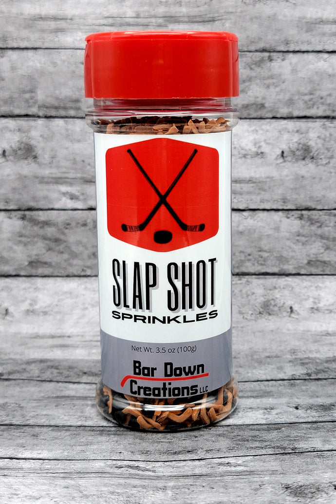 Slap Shot Hockey Sprinkles - Brown 3.5 oz