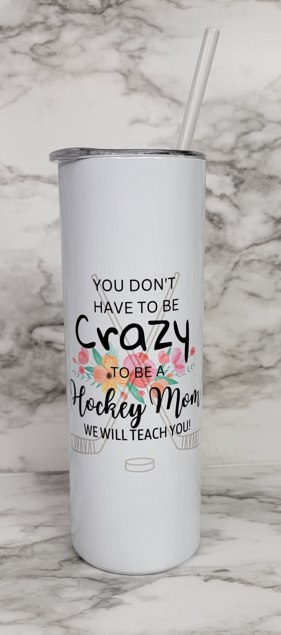 Crazy Hockey Mom Tumbler - 20oz